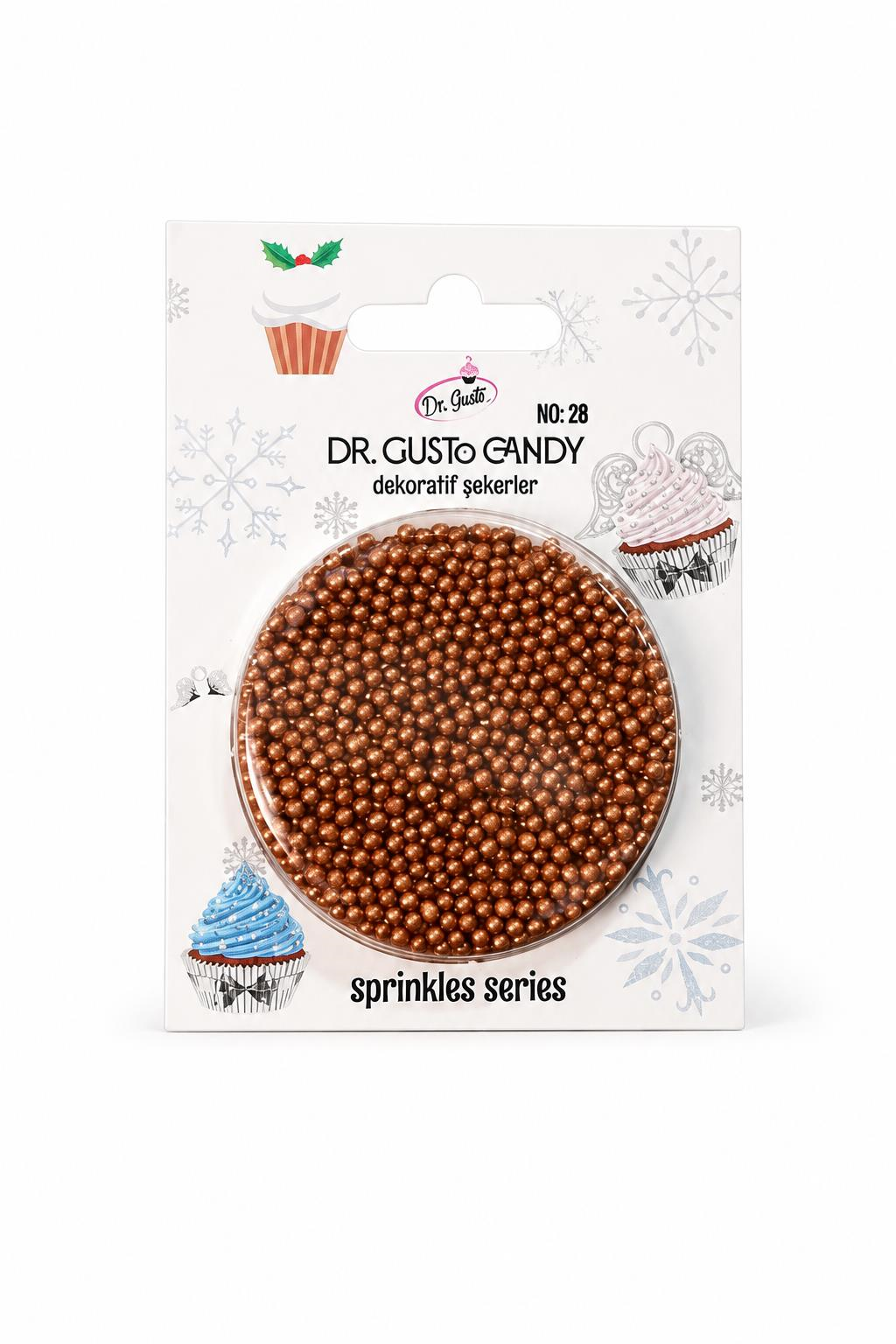 Dr. GustoDr. Gusto 2 mm Bakır Boncuk Pasta Süsleme Şekeri