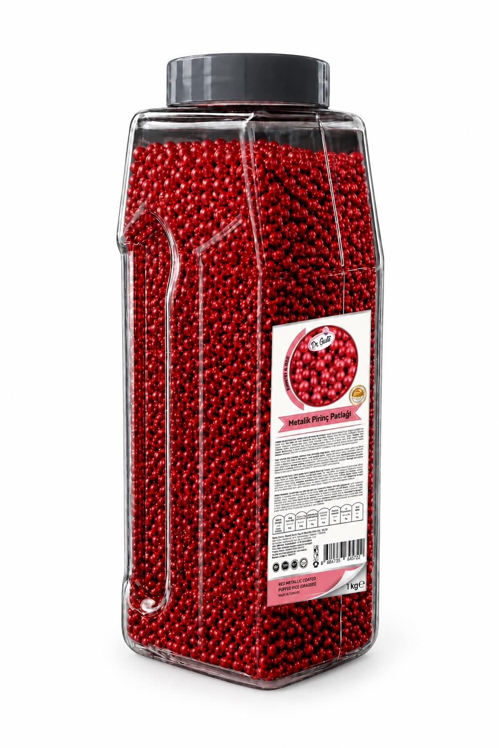 Dr. GustoDr. Gusto Metalik Kırmızı Pirinç Patlağı 1 Kg