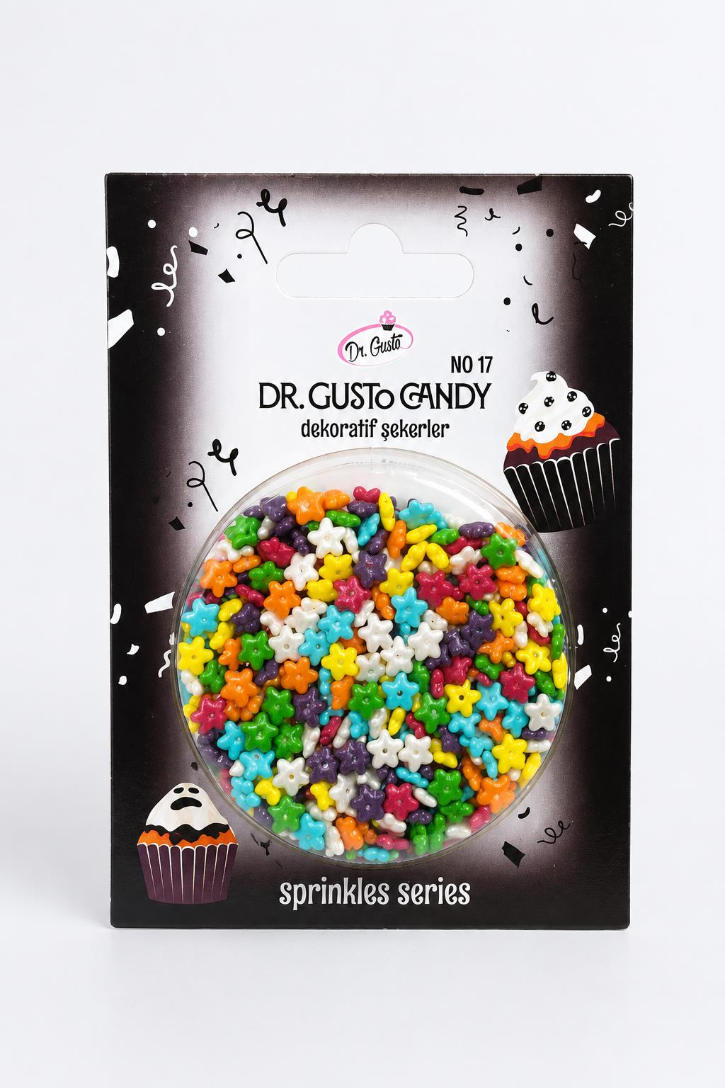 Dr. GustoDr. Gusto Star Yıldız Karışık Renkli Mix Pasta Süsleme Şekeri