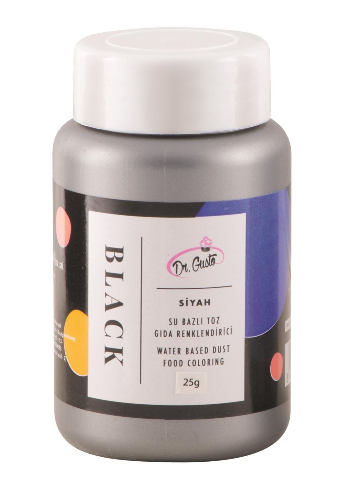 Dr.Gusto Su Bazlı Siyah Toz Boya 25 gr
