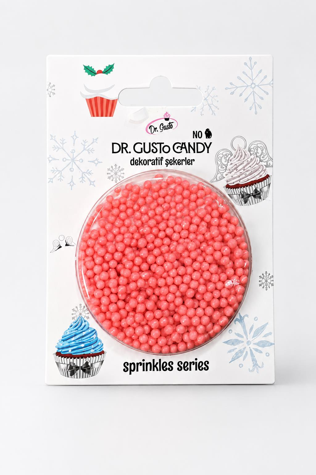 Dr. GustoDr. Gusto 2 mm Turuncu Boncuk Pasta Süsleme Şekeri