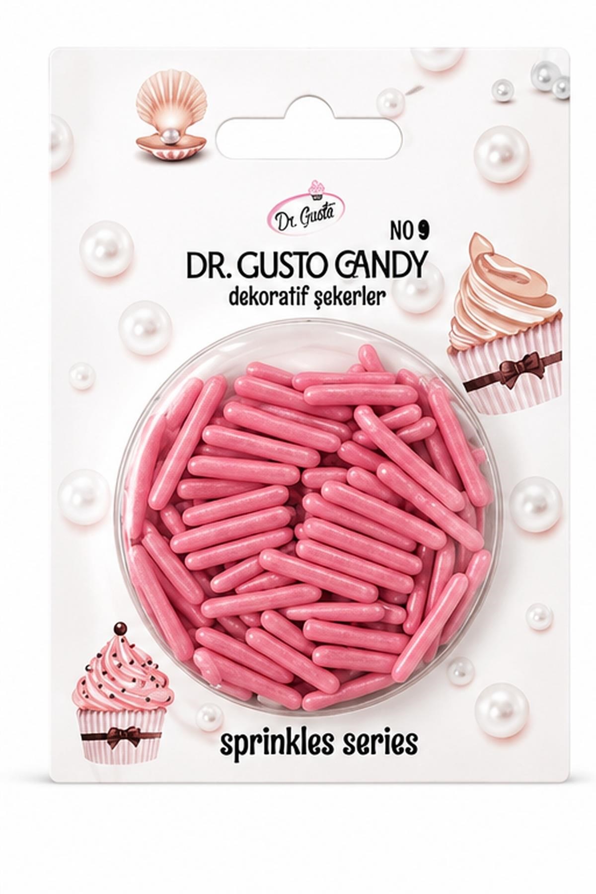 Dr. GustoDr. Gusto Pembe Çubuk Spagetti Şekilli Pasta Süsleme Şekeri