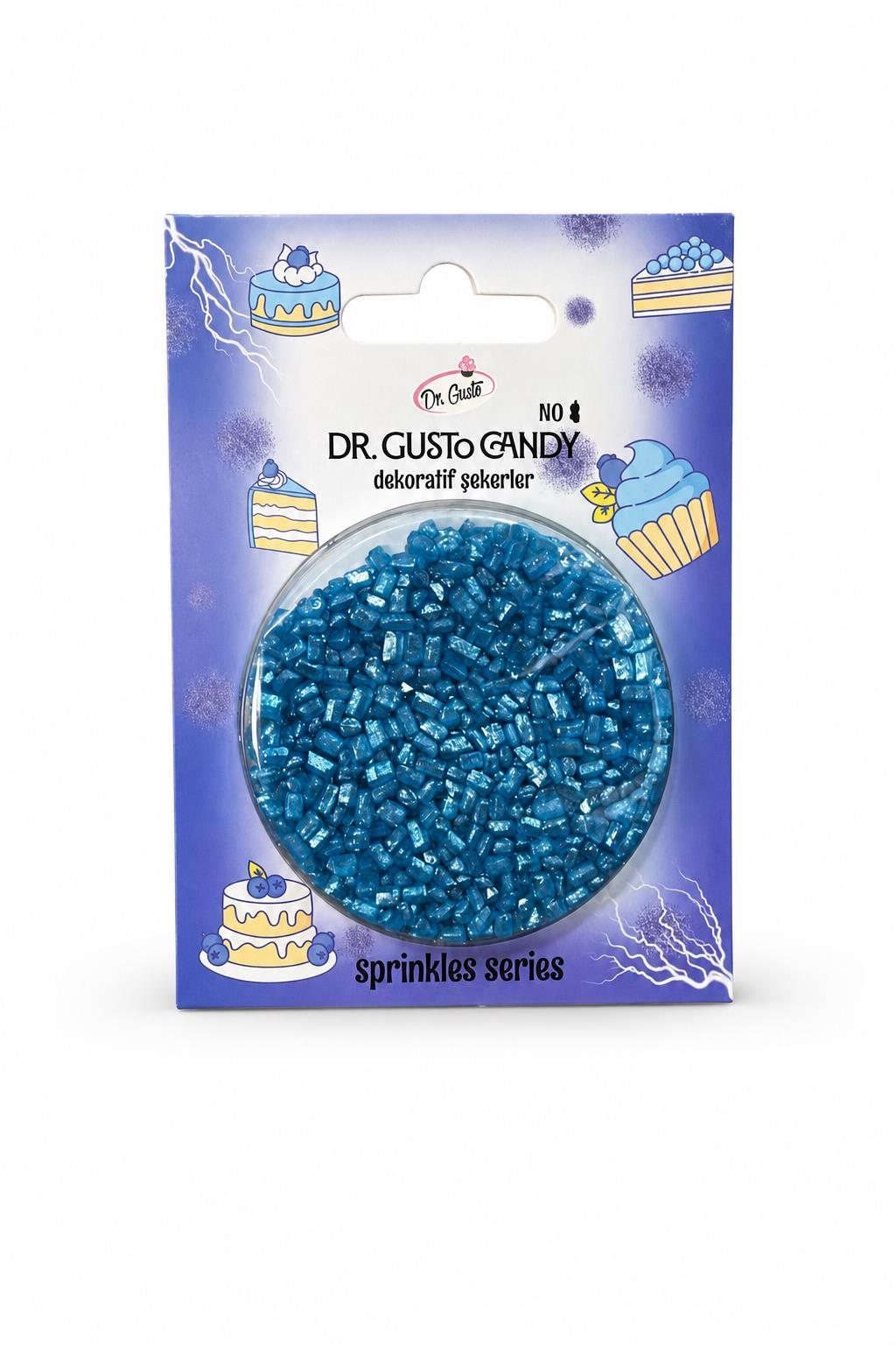 Dr. GustoDr. Gusto Mavi Sanding Candy Pasta Süsleme Şekeri