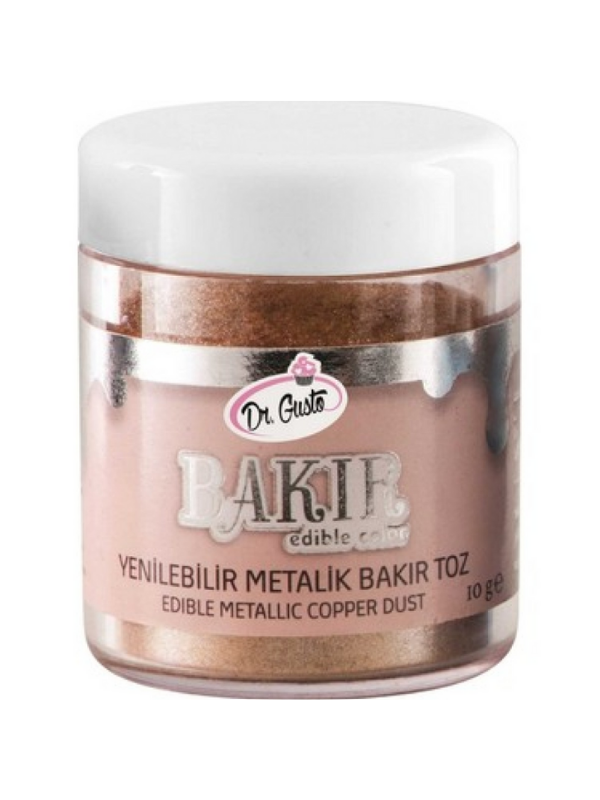 Dr Gusto Yenilebilir Metalik Toz Bakır Gıda Boyası 10 gr