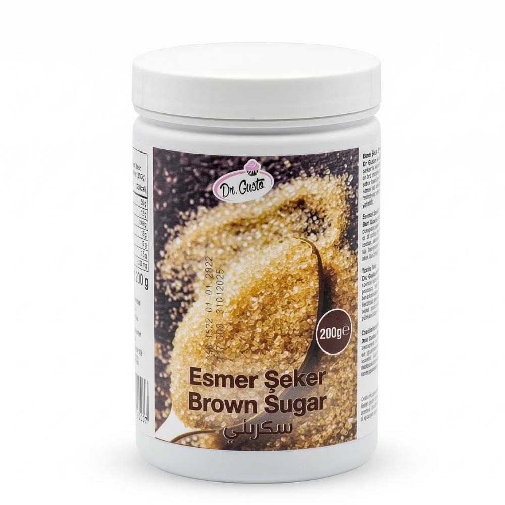 Esmer Şeker 200 GR – Pastacılık ve Tatlı Tarifleri İçin Doğal Aromalı Kahverengi Şeker