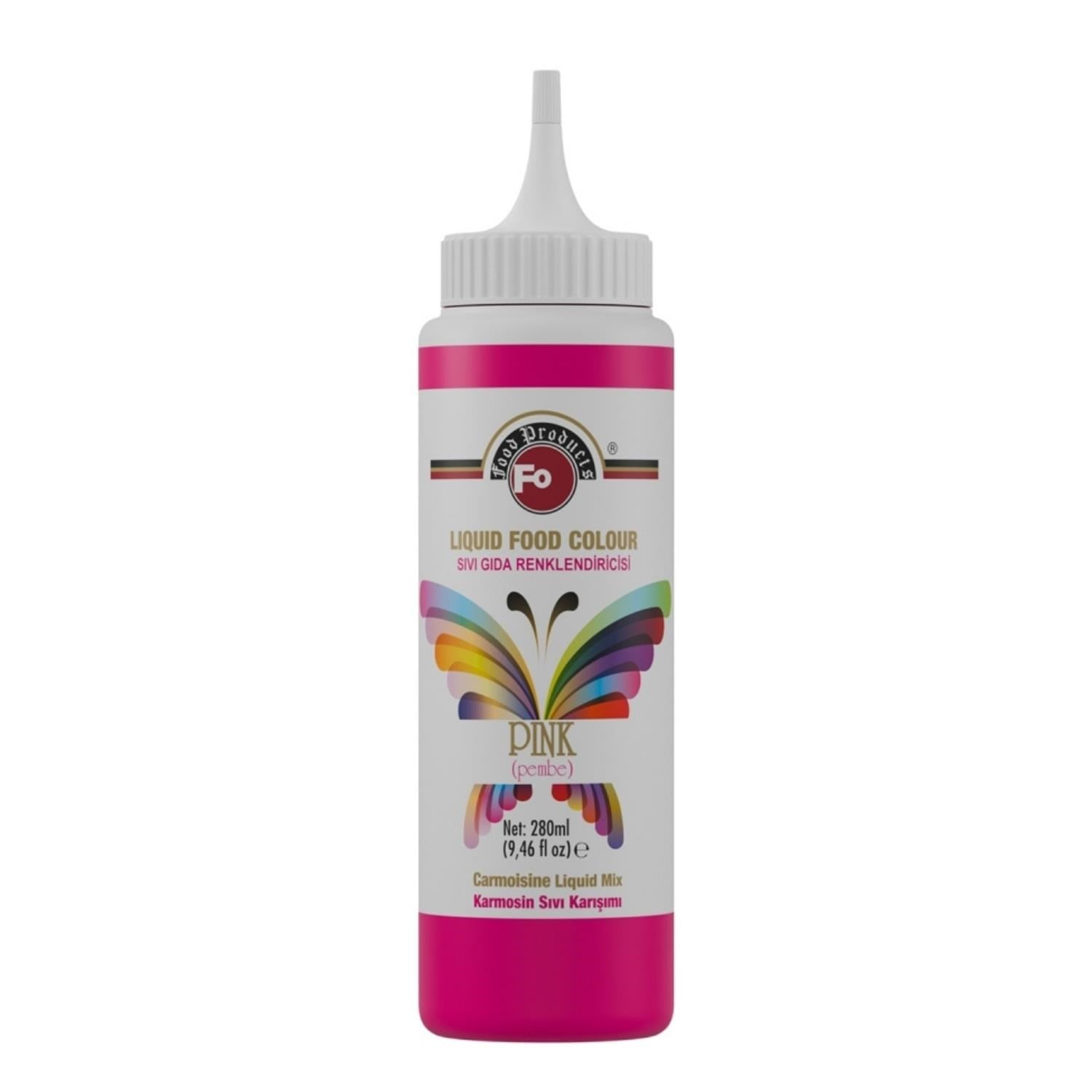 FO Sıvı Gıda Boyası Pembe 280 Ml