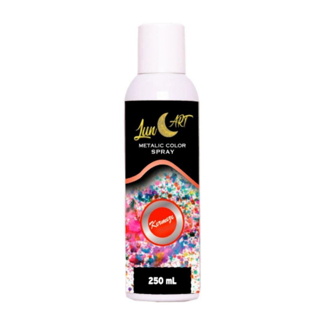 Metalik Sprey Gıda Boyası Kırmızı Renk (250 ml)
