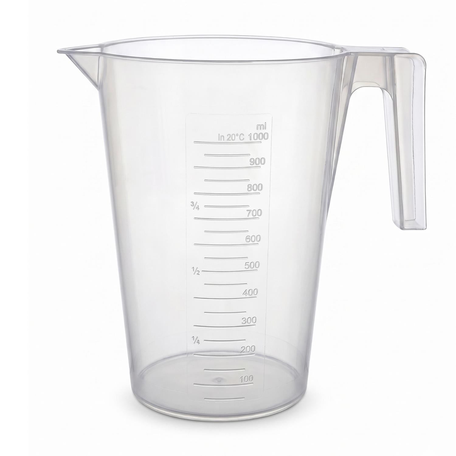 Plastik Kulplu Ölçü Kabı Beher 1 Litre