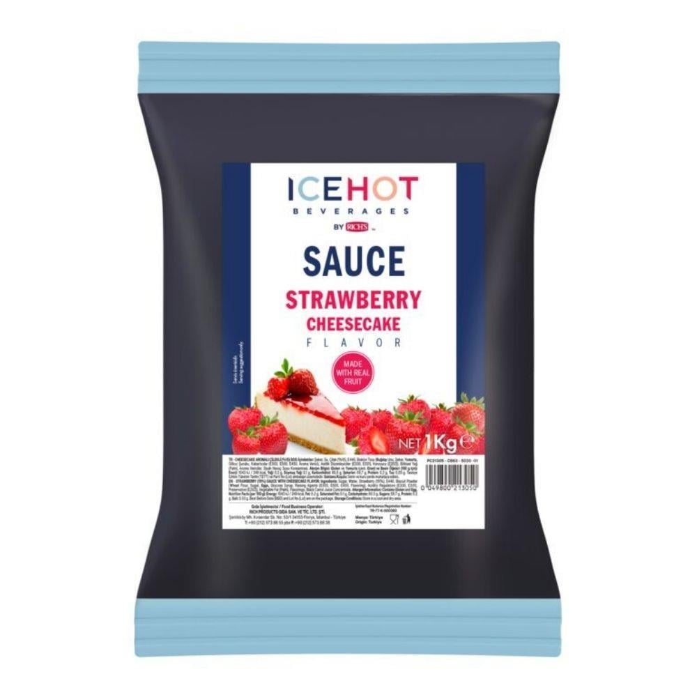 Rich's Icehot Çilekli Smoothie & Milkshake Şurubu ve İçecek Şurubu 1 Kg