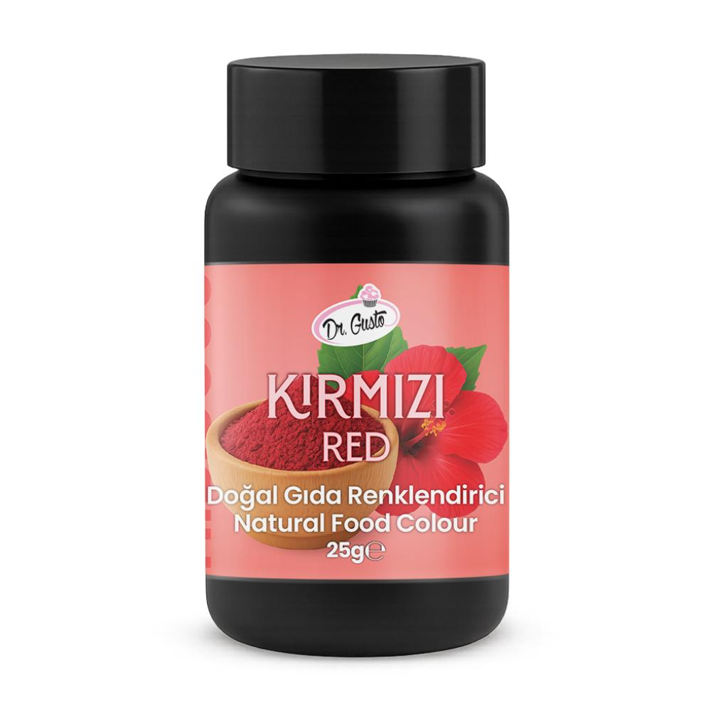 Toz Kırmızı Doğal Gıda Boyası 25 g – Bitkisel Kaynaklı, Pasta ve Tatlılar İçin Katkısız Renk Boyası