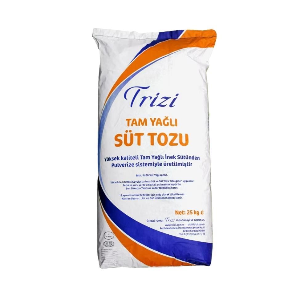 Trizi Tam Yağlı Süt Tozu 25 Kg