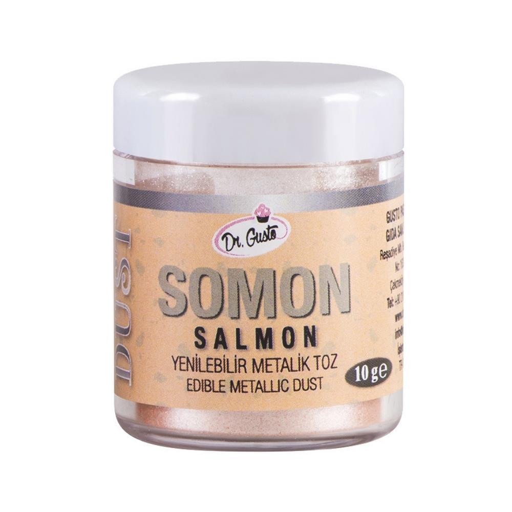 Yenilebilir Metalik Toz Somon 10 gr – Pasta, Kurabiye ve Tatlı Süslemeleri İçin Gıda Boyası