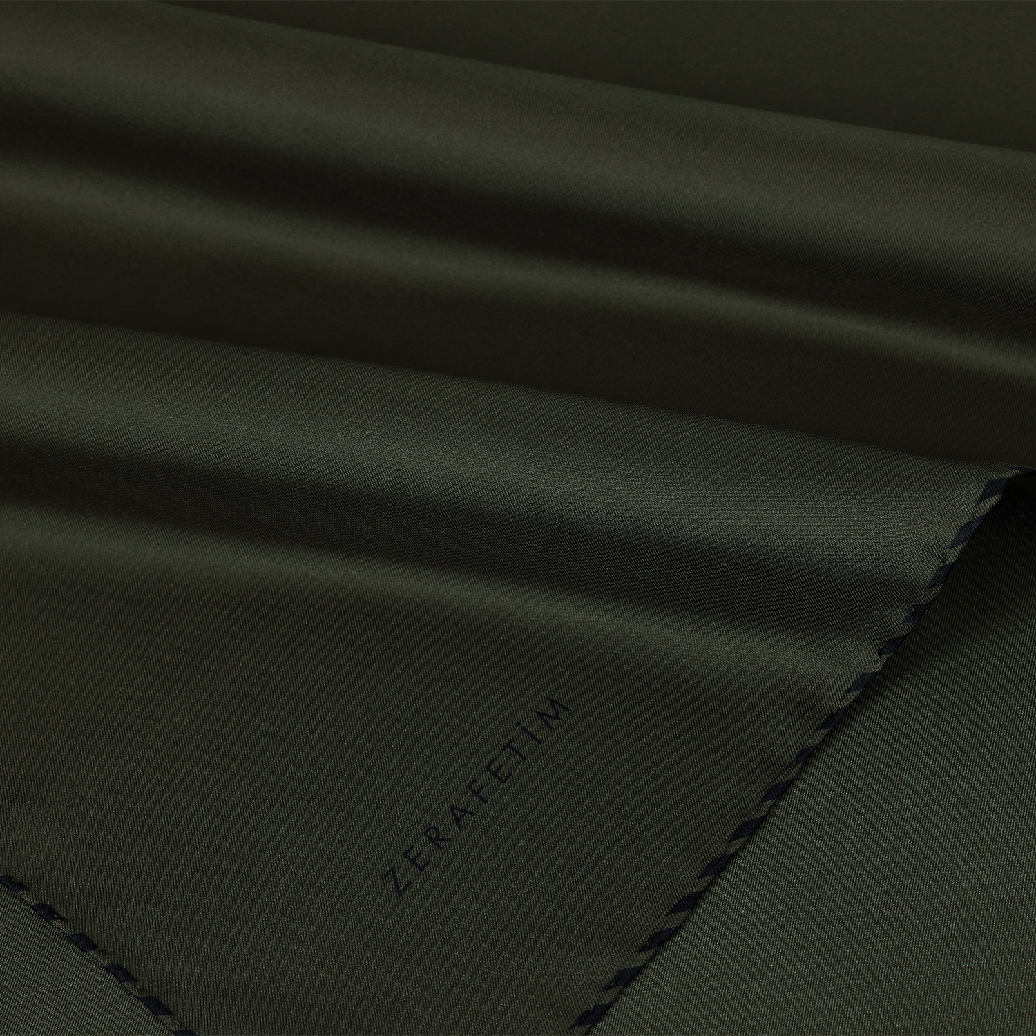 Plain Line Desen İpek Twill Eşarp