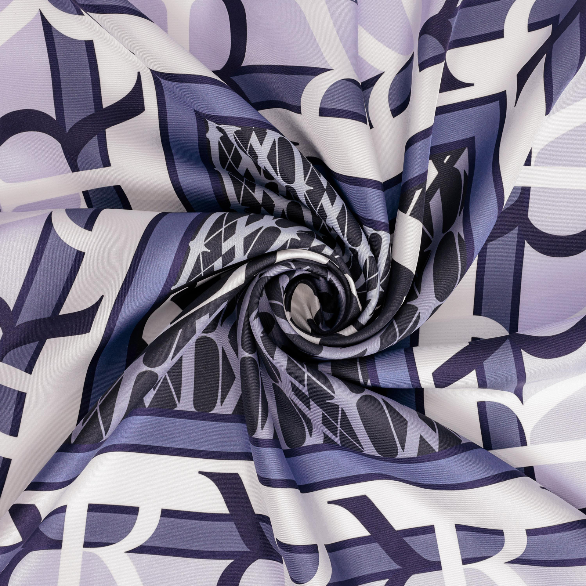 Reeline Desen İpek Twill Eşarp