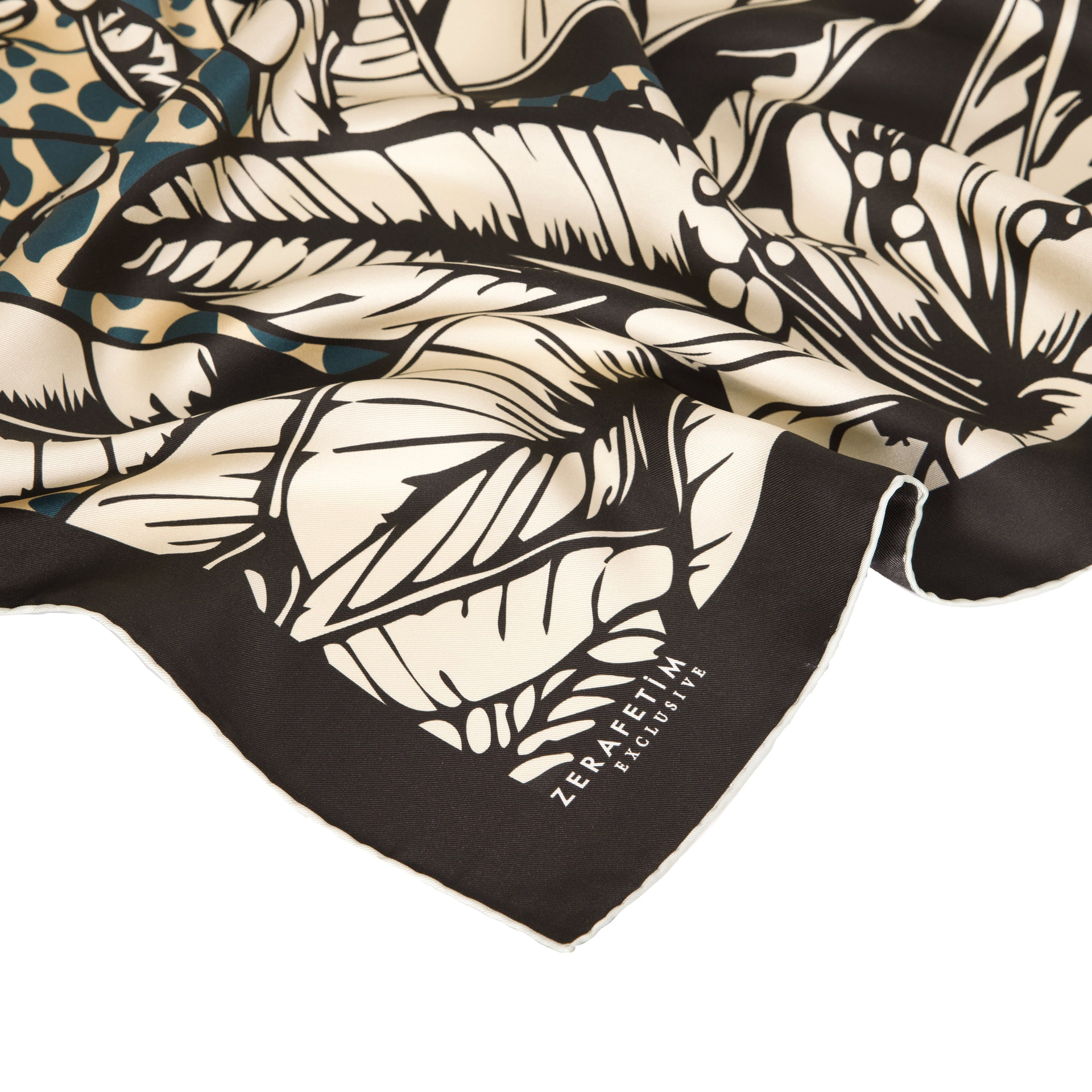 Safari Desen Exclusive İpek Twill Eşarp