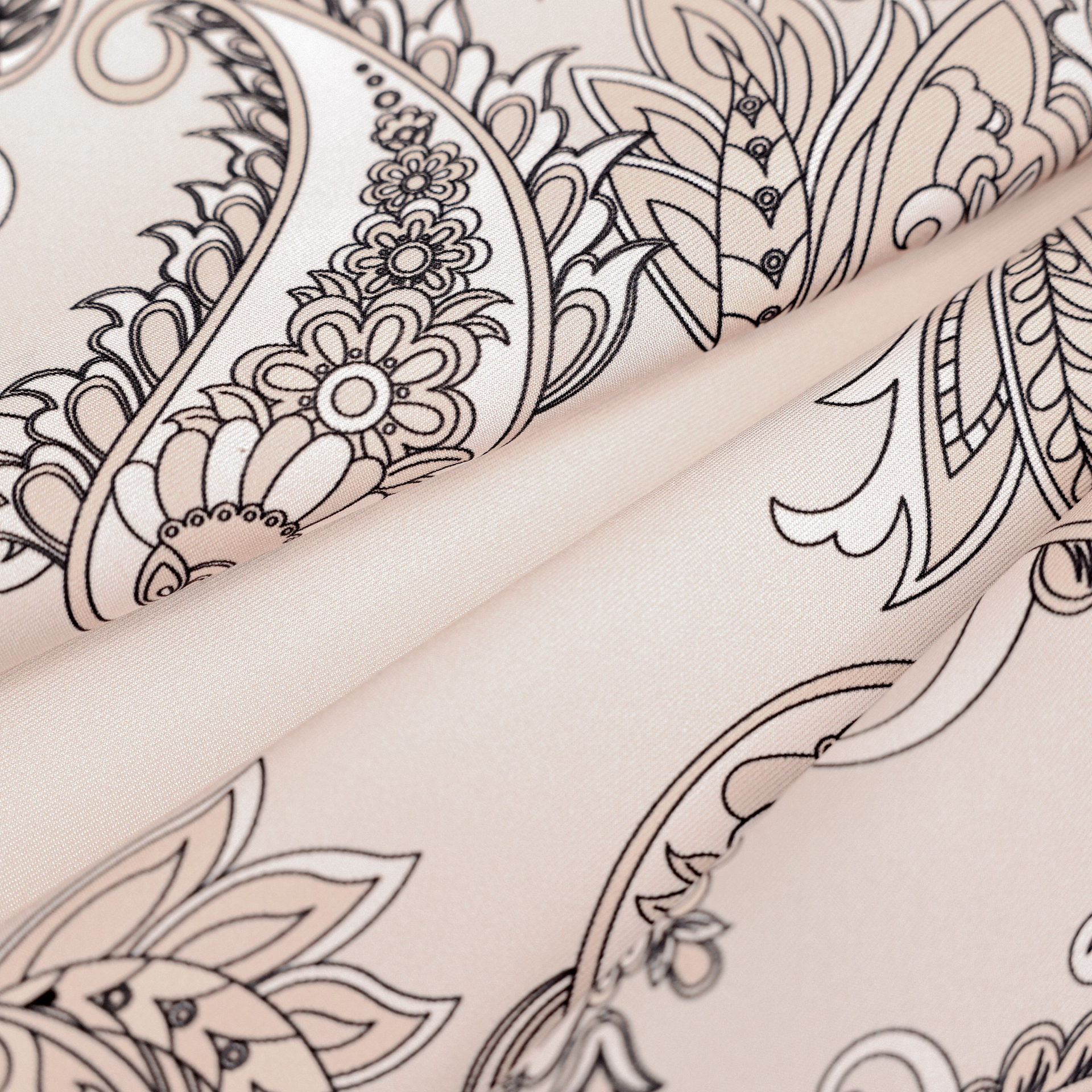 Shawl Desen İpek Twill Eşarp