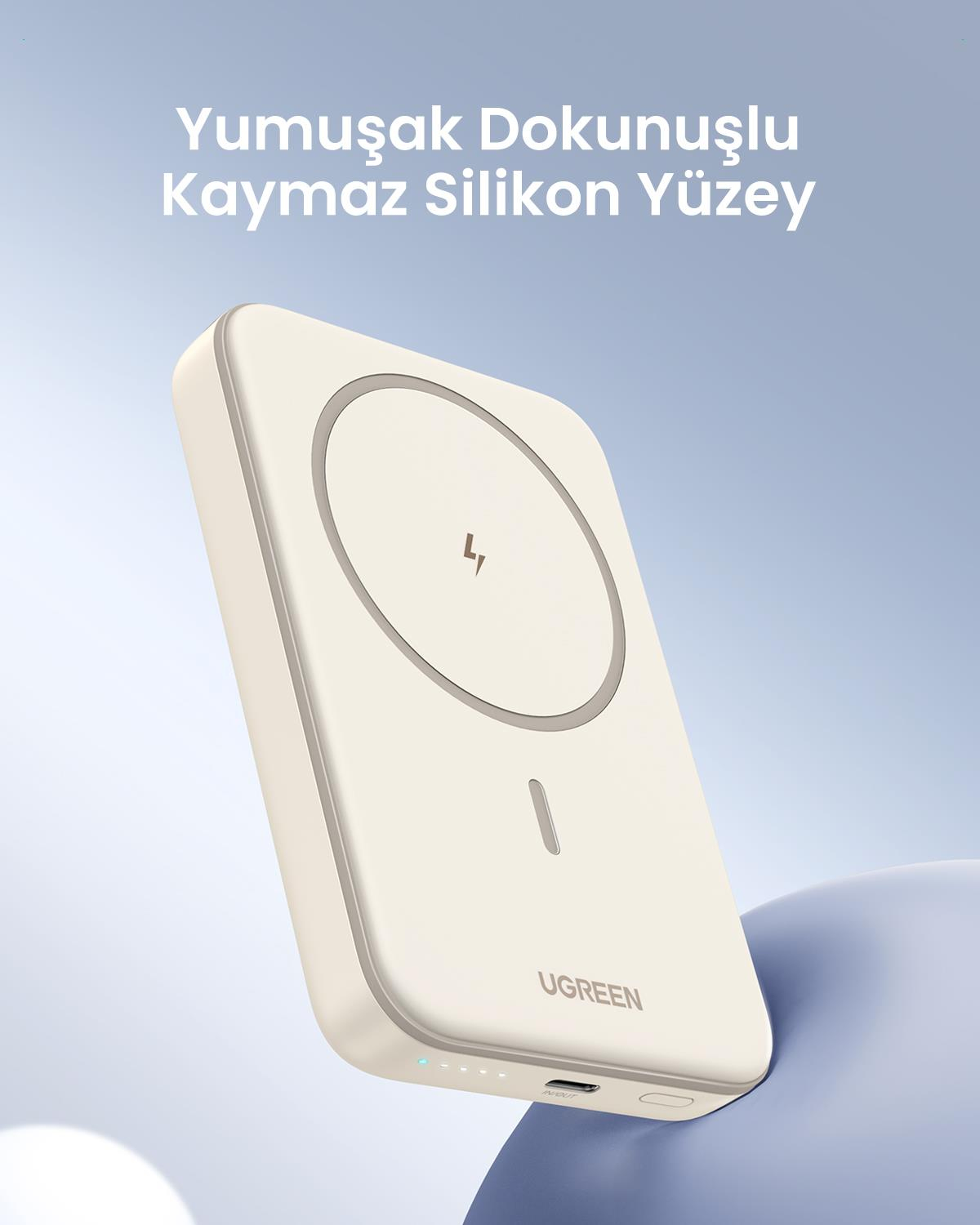 UGREEN 10.000 mAh 20W Magsafe Wireless Kablosuz Hızlı Powerbank, 25208