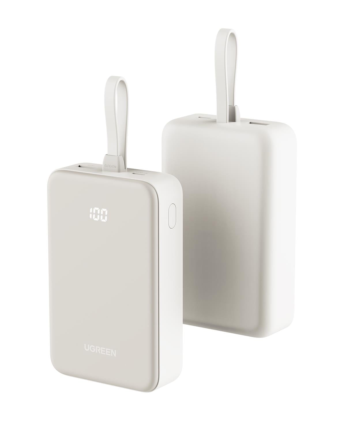 UGREEN 20.000 mAh PD 20W Kablolu Hızlı Şarj Powerbank, 35340