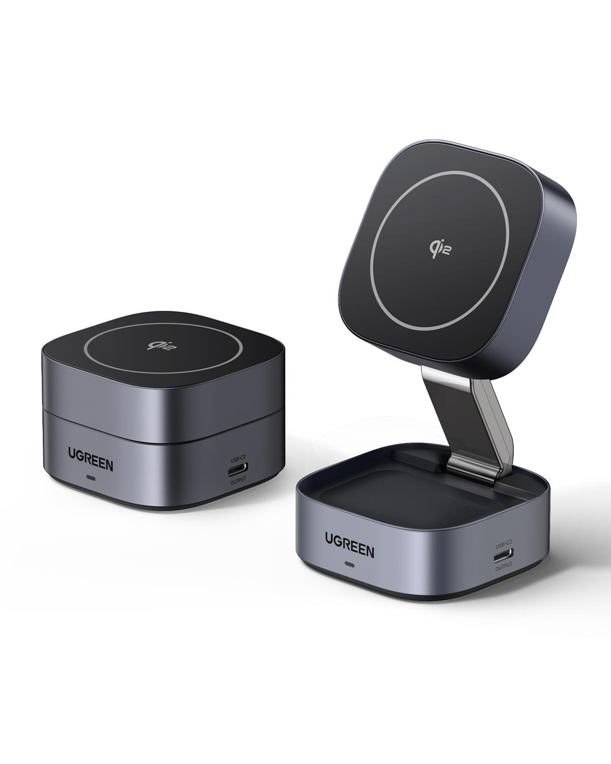 UGREEN 2si 1 Arada MagSafe Kablosuz Hızlı Şarj Standı, 35316