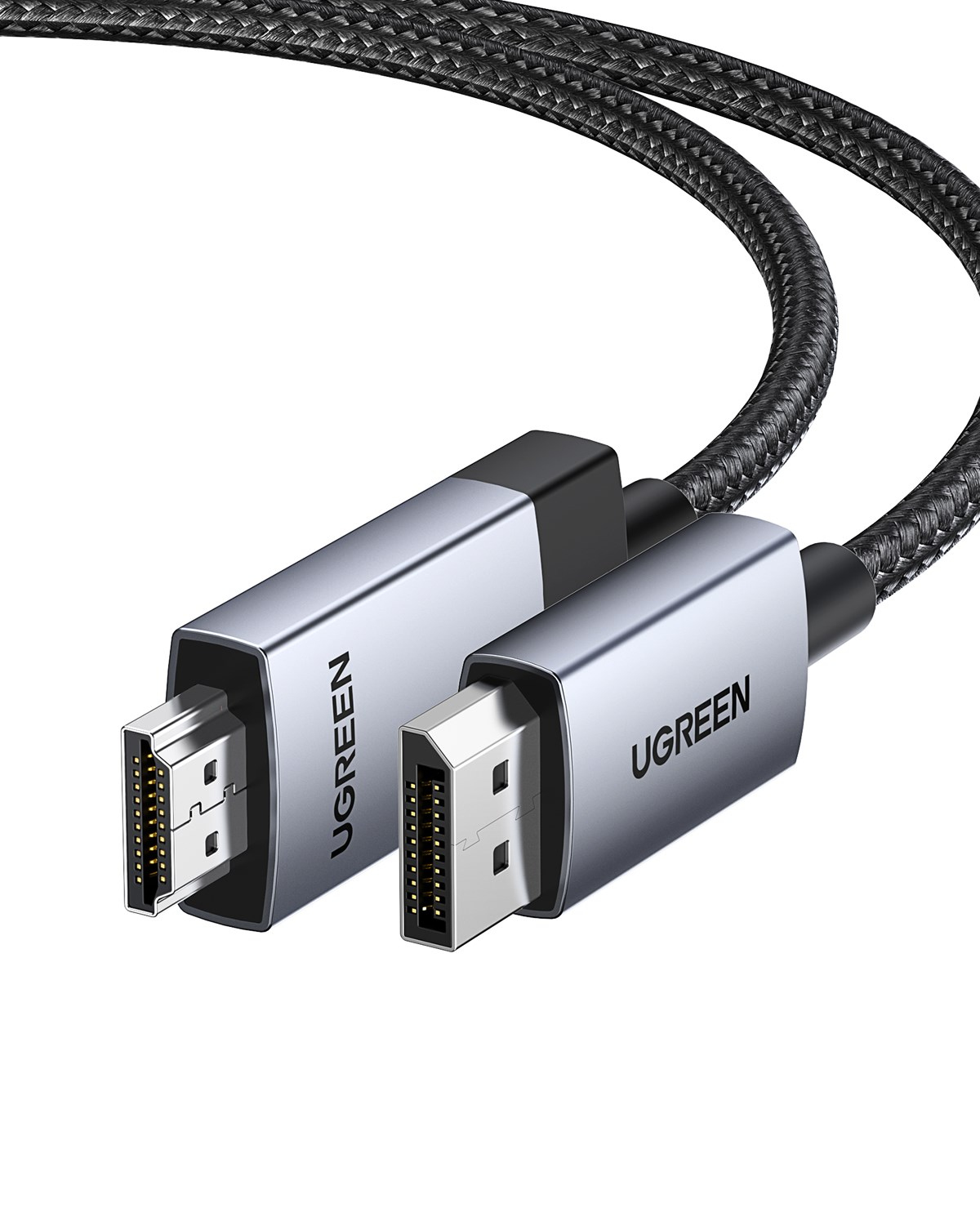 UGREEN 4K 60Hz DisplayPort to HDMI Örgülü Kablo, 1m, 15773