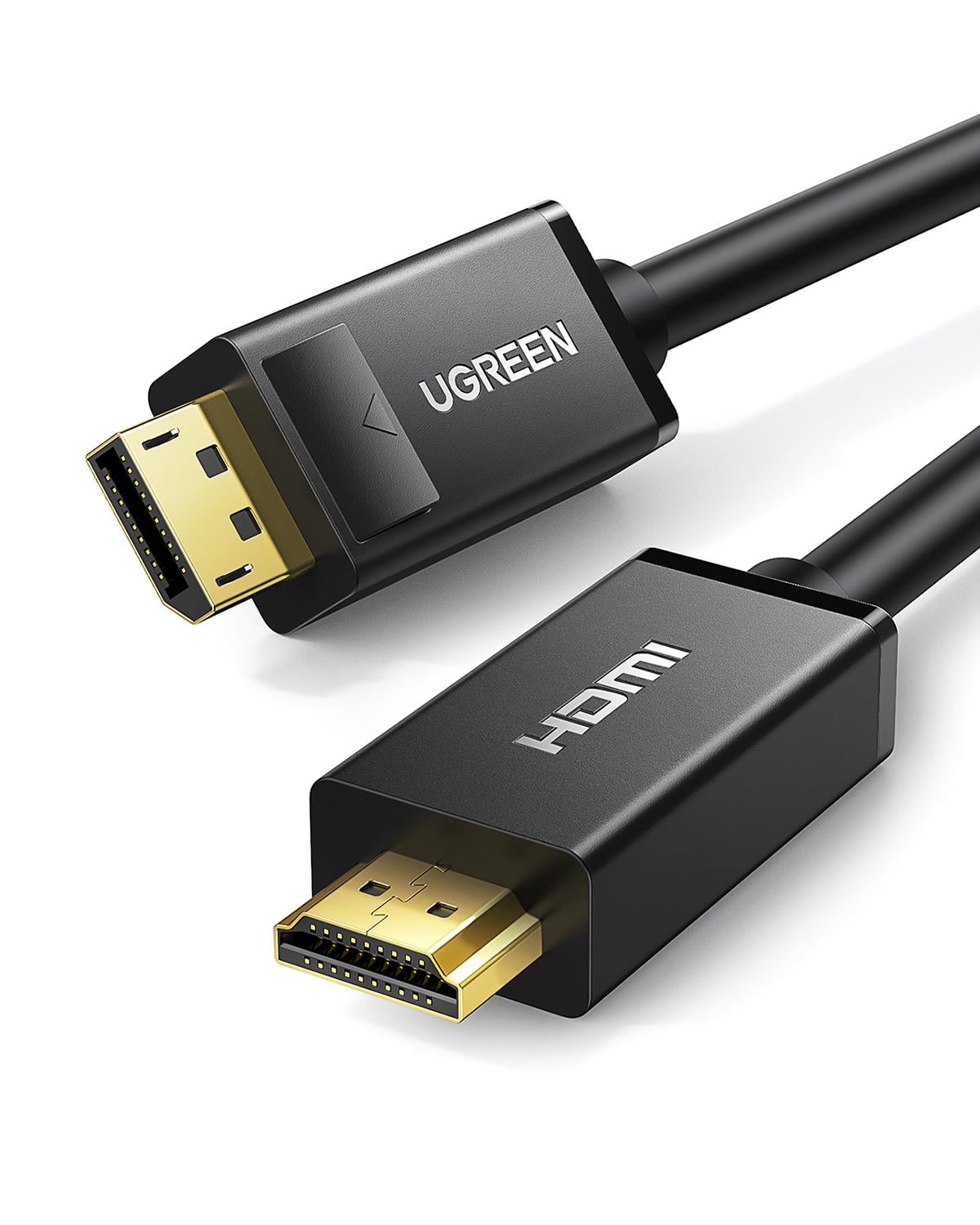 UGREEN 4K Displayport to HDMI Dönüştürücü Kablo 5 Metre, Siyah, 10204