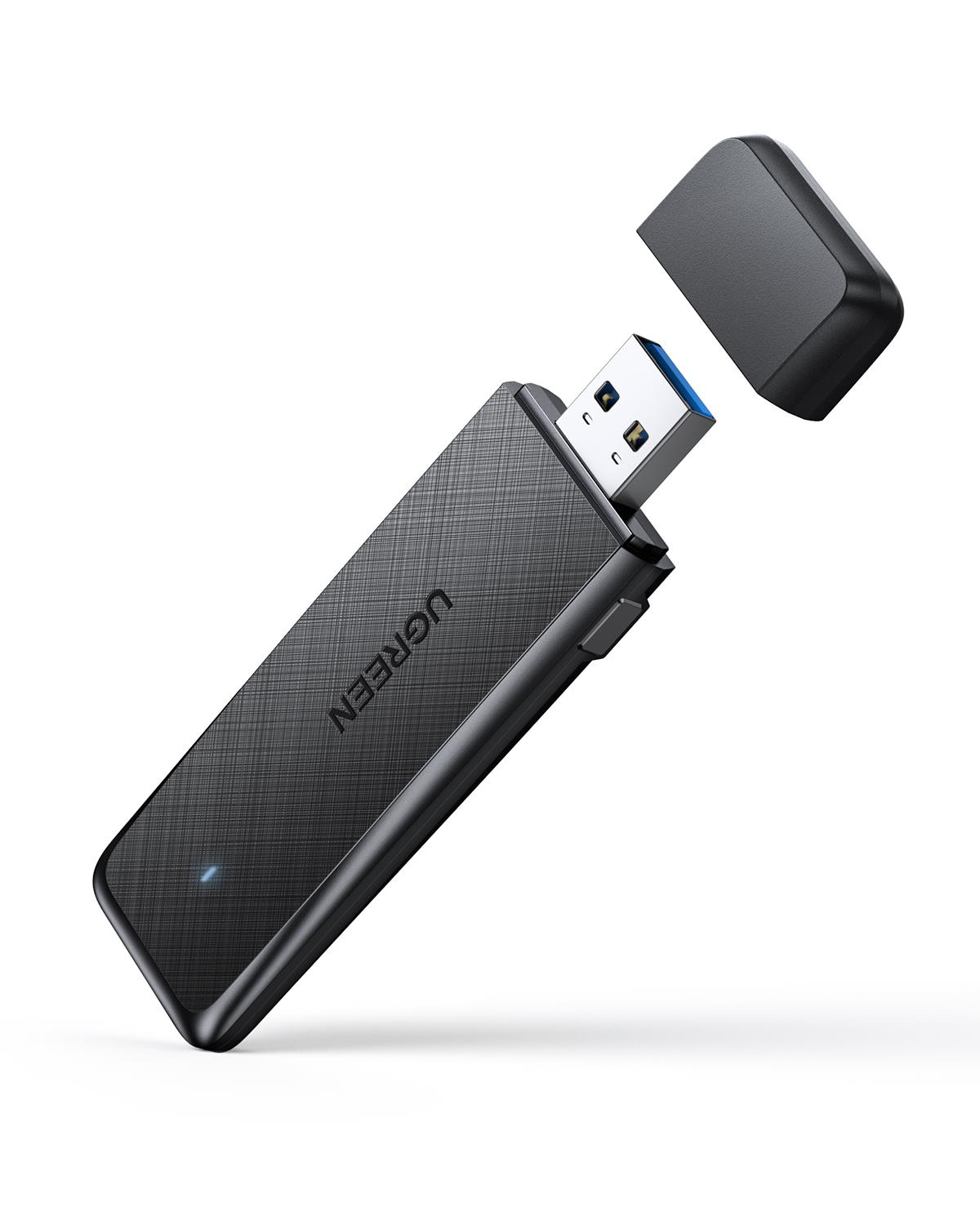 UGREEN AC1300 USB 3.0 1300Mbps 2.4/5Ghz Wi-Fi Kablosuz Alıcı Ağ Adaptörü, 50340