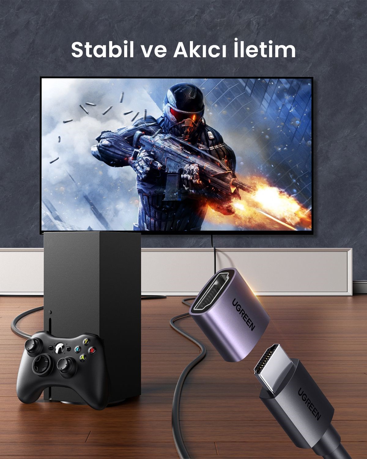 UGREEN Alüminyum 8K 60Hz Dişi to Dişi v2.1 HDMI Uzatma Birleştirme Aparatı, 90592
