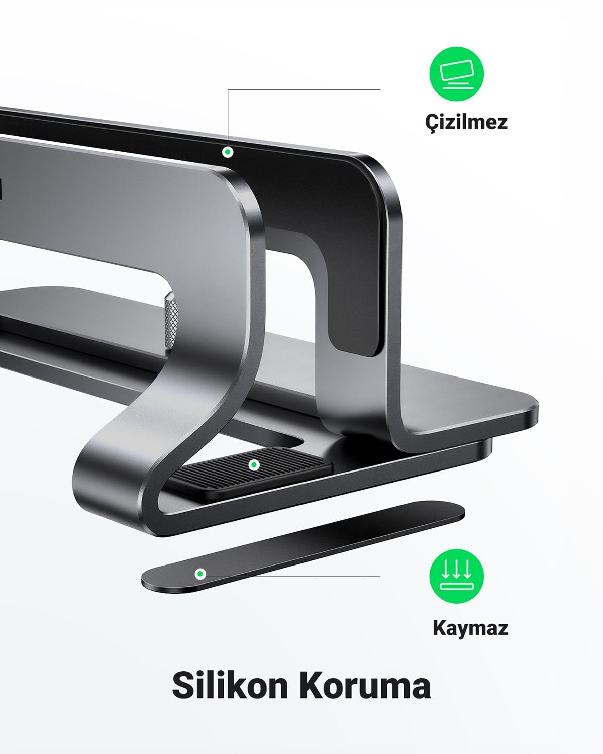 UGREEN Alüminyum Notebook Macbook Dikey Masaüstü Standı, 20471