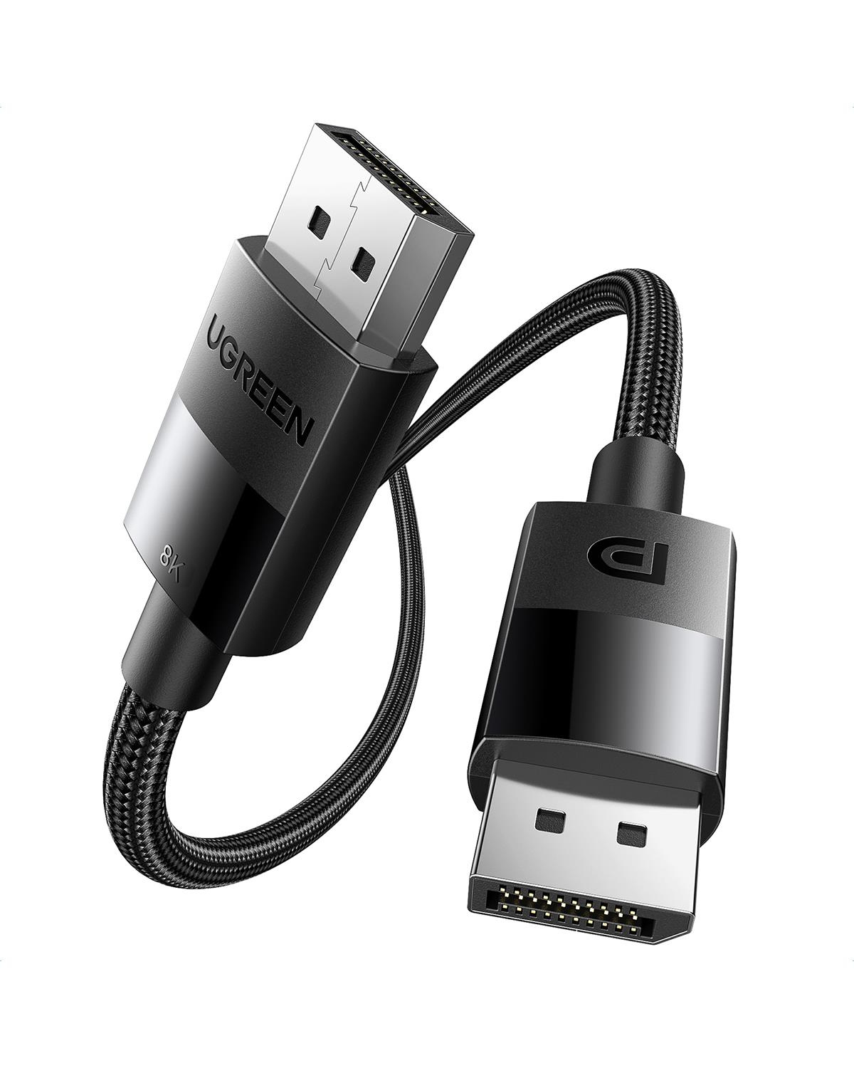 Ugreen 8K 60Hz Displayport to Displayport 1.4 Örgülü Kablo, 2m, 80392
