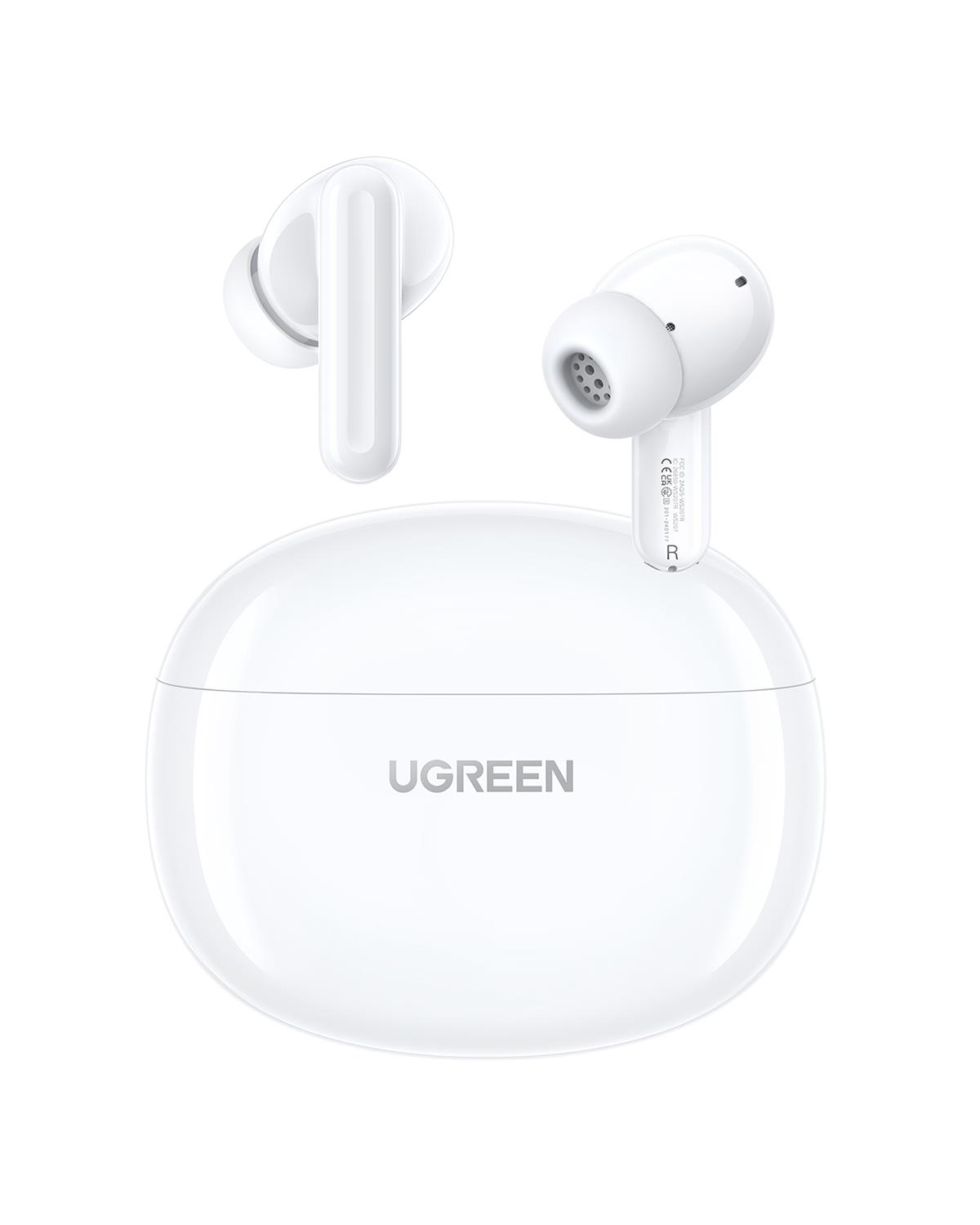 UGREEN HiTune P3 Yapay Zeka Gürültü Engelleyici Kablosuz Kulak İçi Kulaklık, 28 Saat Çalma Süresi, AI Gürültü Engelleme, Beyaz, 45110