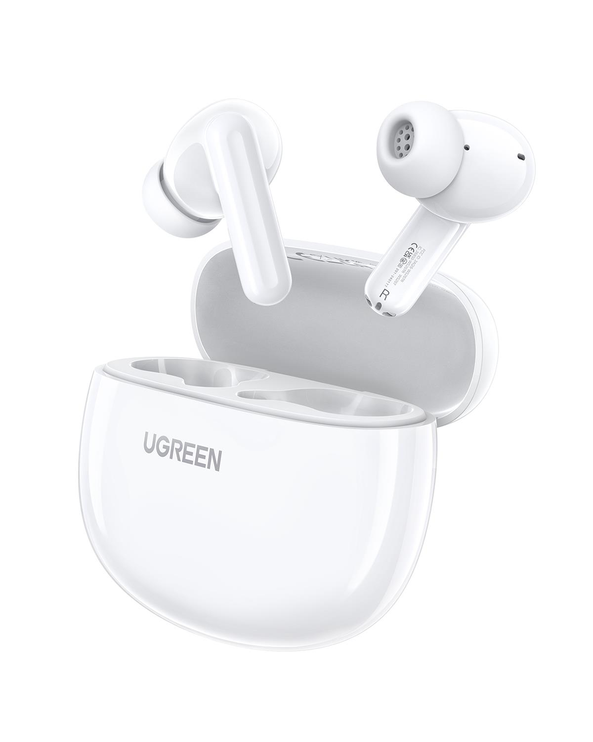 UGREEN HiTune P3 Yapay Zeka Gürültü Engelleyici Kablosuz Kulak İçi Kulaklık, 28 Saat Çalma Süresi, AI Gürültü Engelleme, Beyaz, 45110