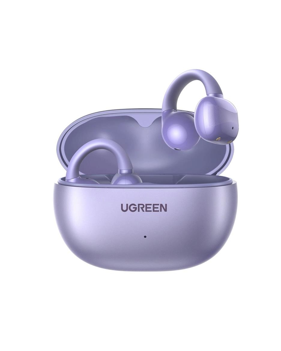 UGREEN HiTune S3 True Clip Kablosuz Kulak İçi Kulaklık, 30 Saat Çalma Süresi, AI Gürültü Engelleme, Lila, 55430