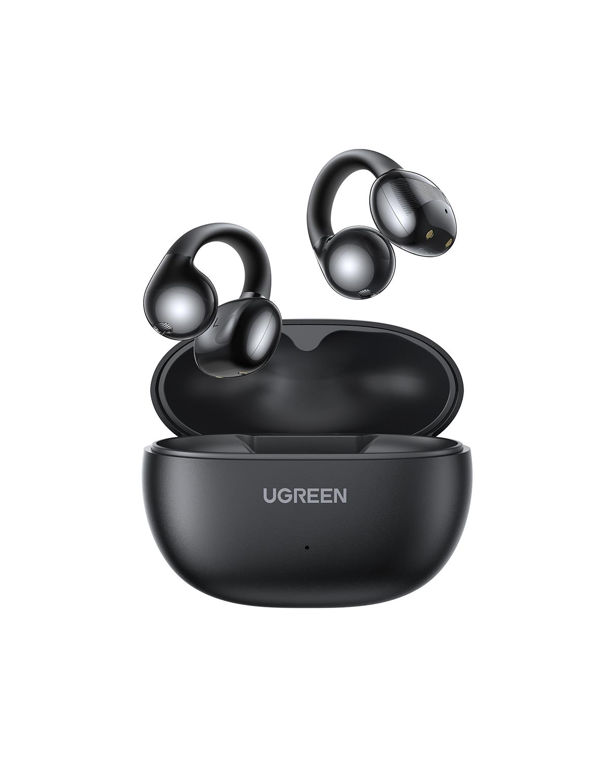 UGREEN HiTune S3 True Clip Kablosuz Kulak İçi Kulaklık, 30 Saat Çalma Süresi, AI Gürültü Engelleme, Siyah, 45785