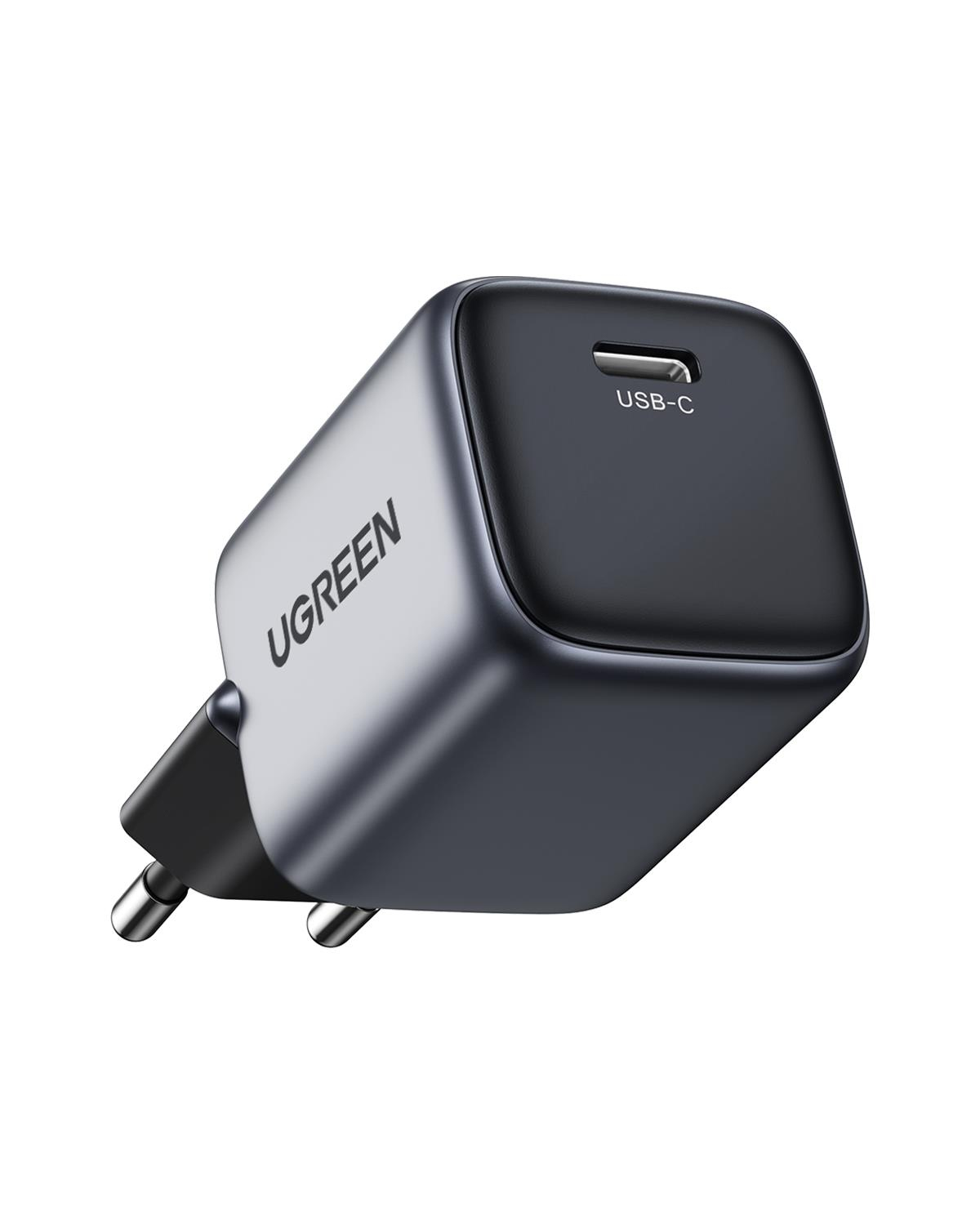 UGREEN Nexode GaN 2 Mini 20W Type-C PD Hızlı Şarj Cihazı 1xUSB-C, Uzay Grisi, 90664