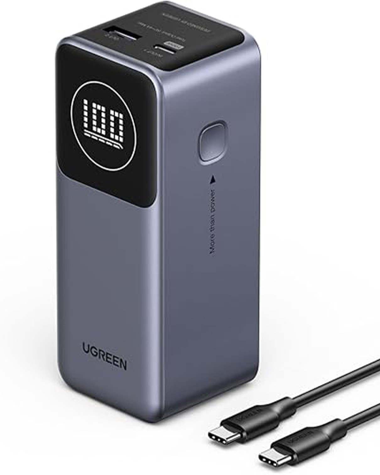 UGREEN Nexode Pro 12.000 mAh 100W Hızlı Şarj Powerbank, 1xUSB-C, 1xUSB-A, 35526B