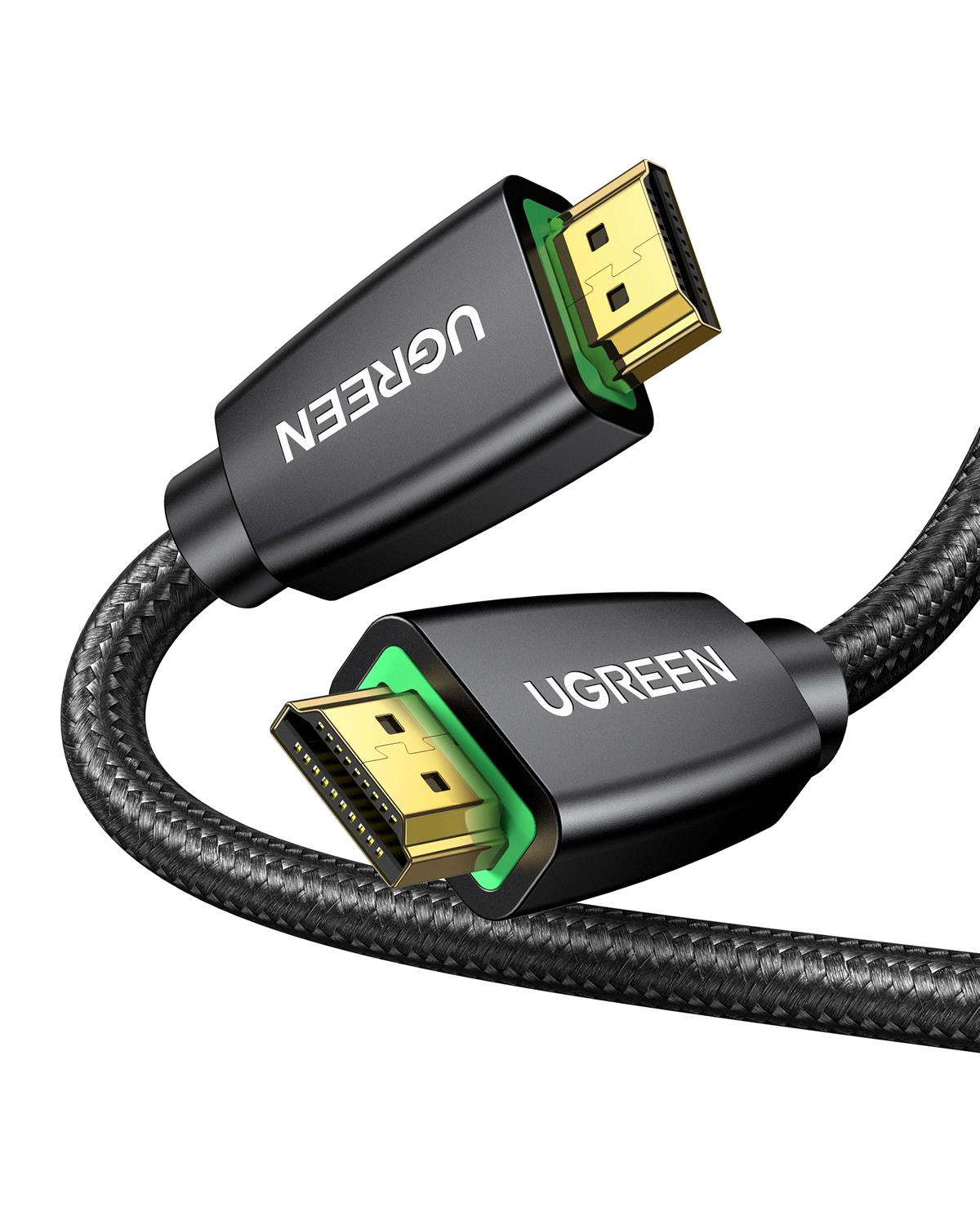 UGREEN Örgülü 4K 18 Gb/s HDMI 2.0 Kablo Siyah, 5 Metre, 40412