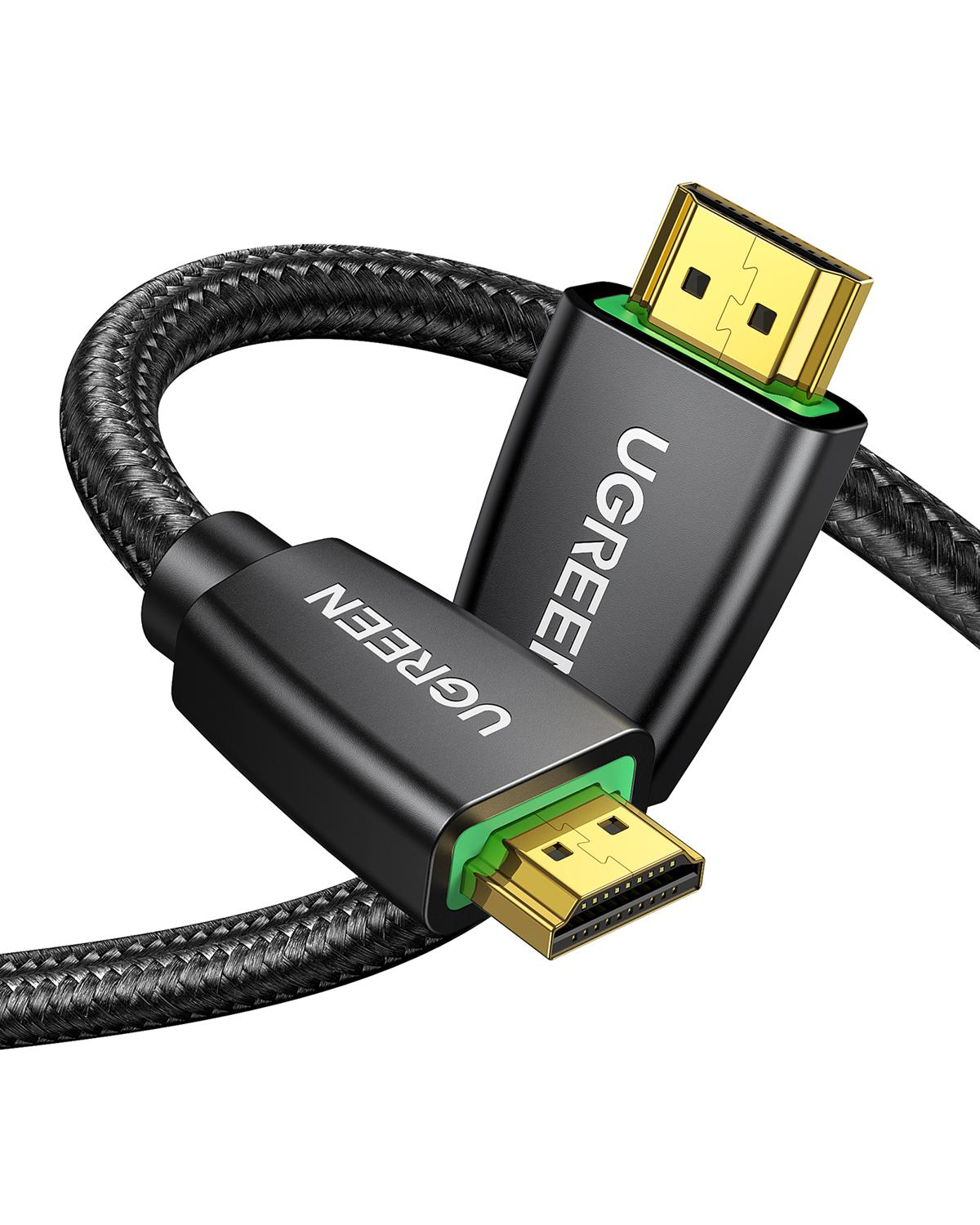 UGREEN Örgülü 4K 18 Gb/s HDMI 2.0 Kablo Siyah, 5 Metre, 40412