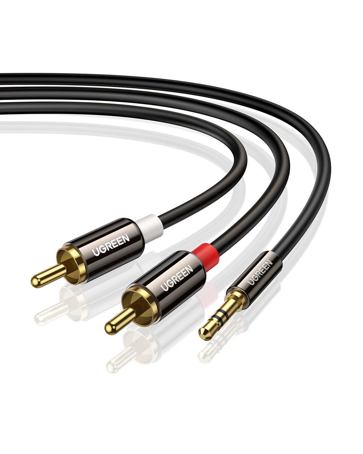 UGREEN RCA 3.5mm Aux Ses Kablosu, 3 Metre, 10590