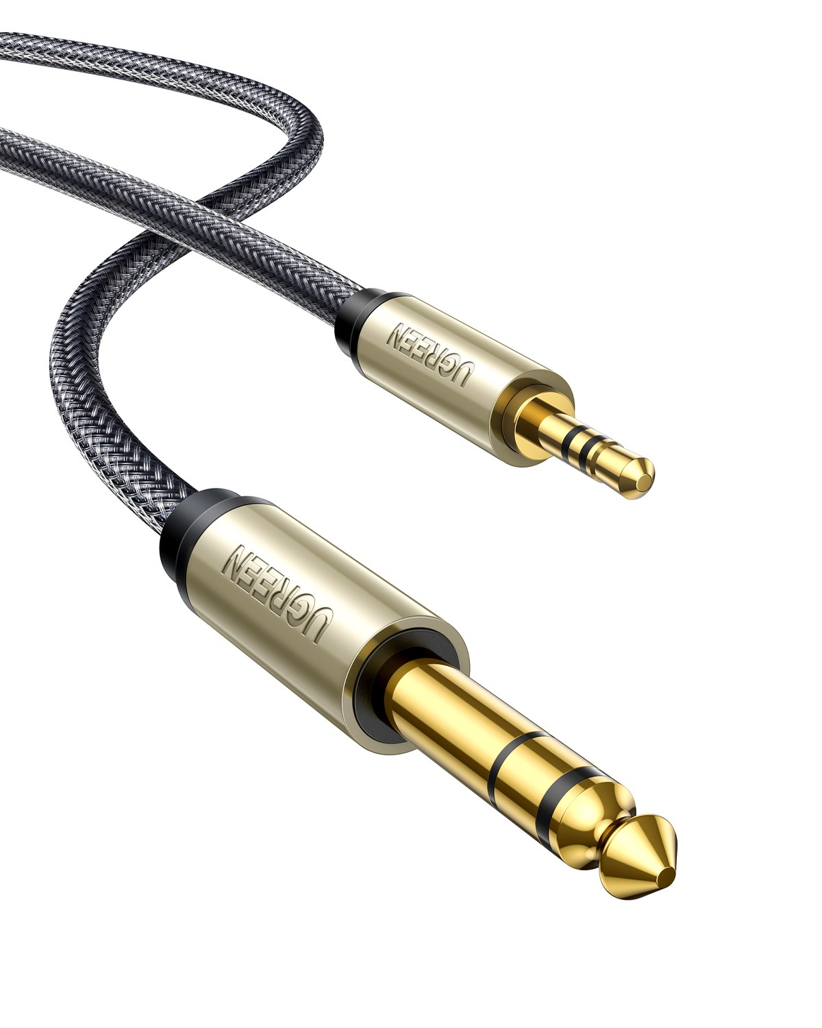 UGREEN Stereo 3.5mm TRS to 6.35mm Audio Kablo, 2m, 10628