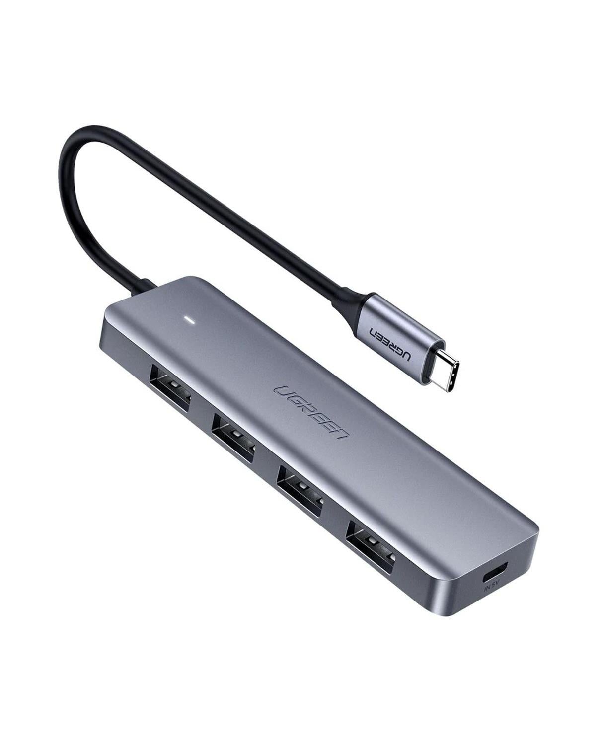 UGREEN Type-C USB 3.0 4 Port USB Hub Çoklayıcı, Gri, 70336