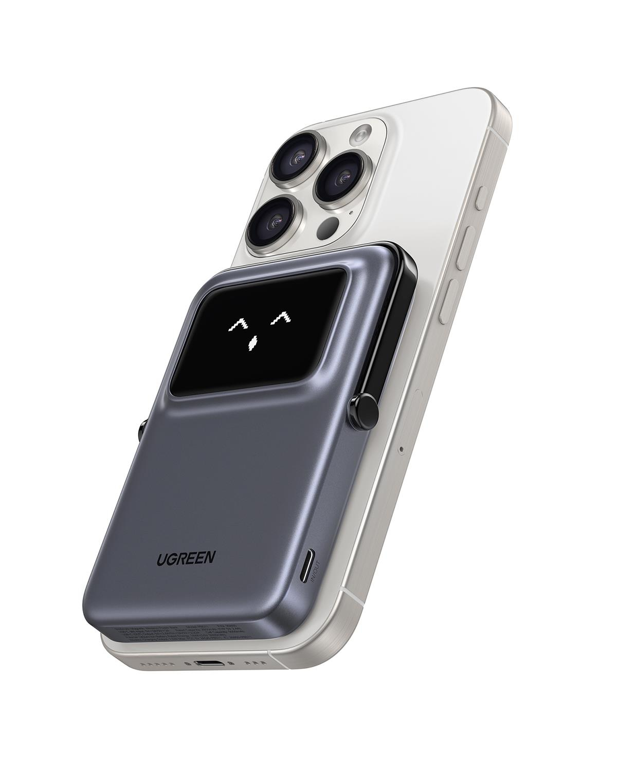 UGREEN Uno MagSafe Wireless 5.000 mAh 20W Hızlı Şarj Powerbank, Siyah, 35605B