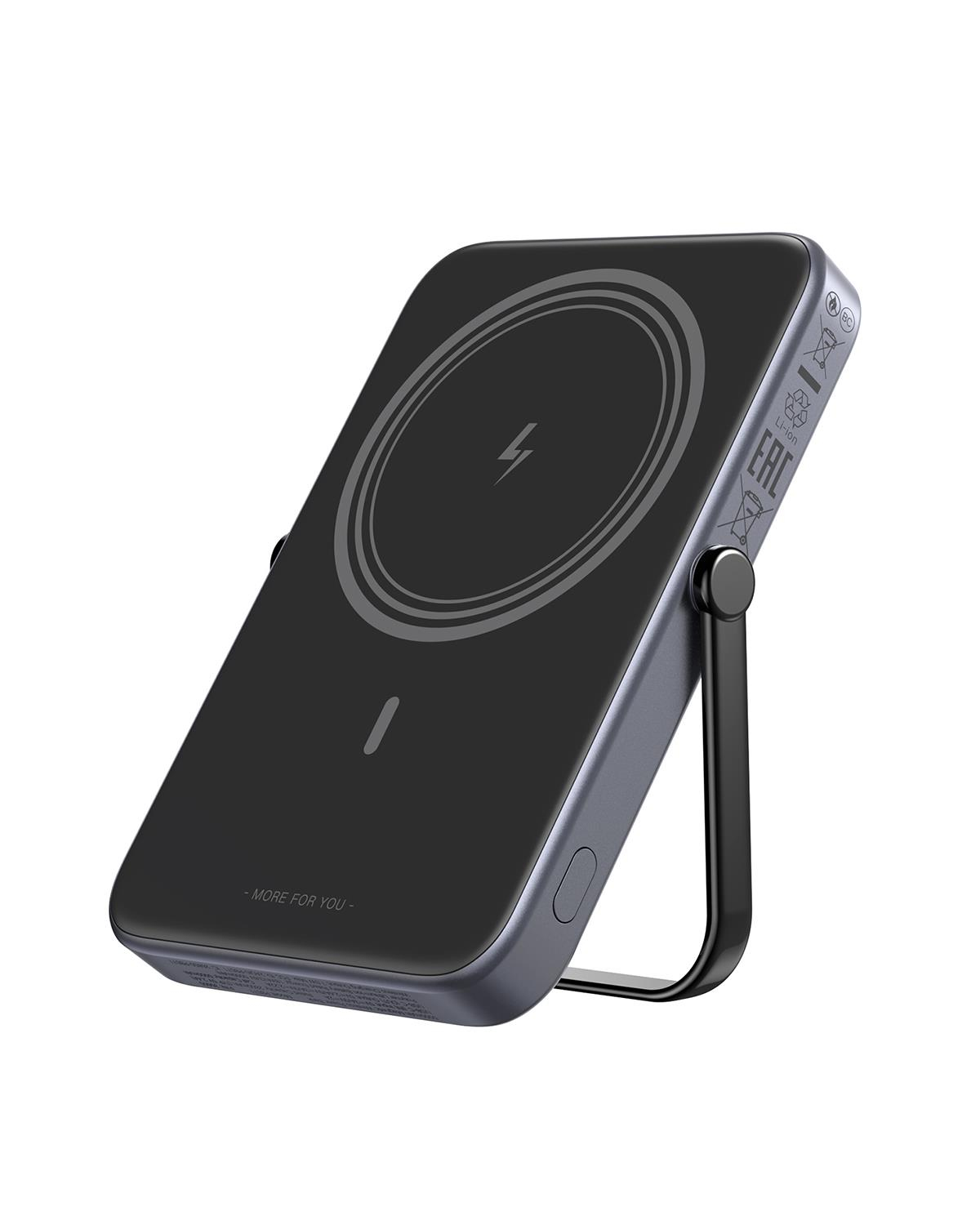 UGREEN Uno MagSafe Wireless 5.000 mAh 20W Hızlı Şarj Powerbank, Siyah, 35605B