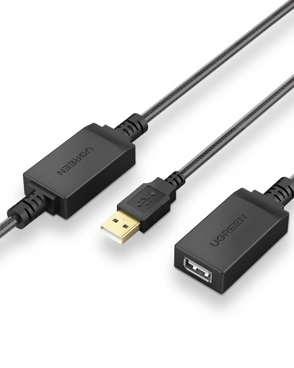UGREEN USB 2.0 Uzatma Kablosu ile aktif Wi-Fi amplifikatör, 5 Metre, 10319