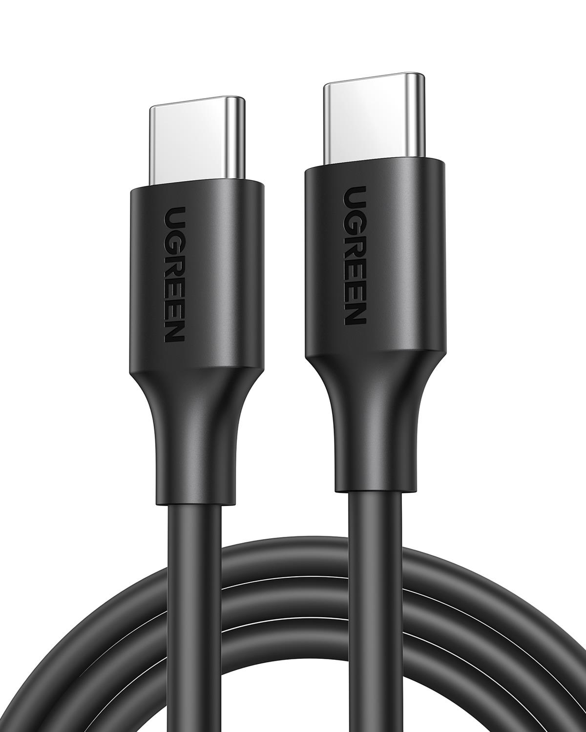 UGREEN USB-C 60W 3A QC PD Hızlı Şarj Kablosu, 1 Metre, Siyah, 50997