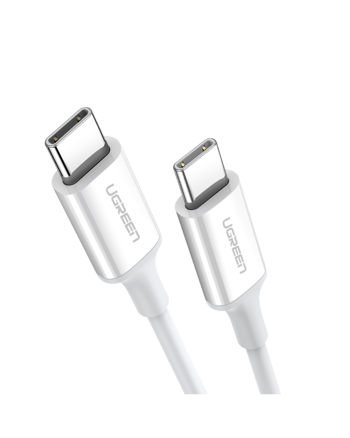 UGREEN USB-C 60W 3A QC PD Hızlı Şarj Kablosu, 2 Metre, Beyaz, 60520