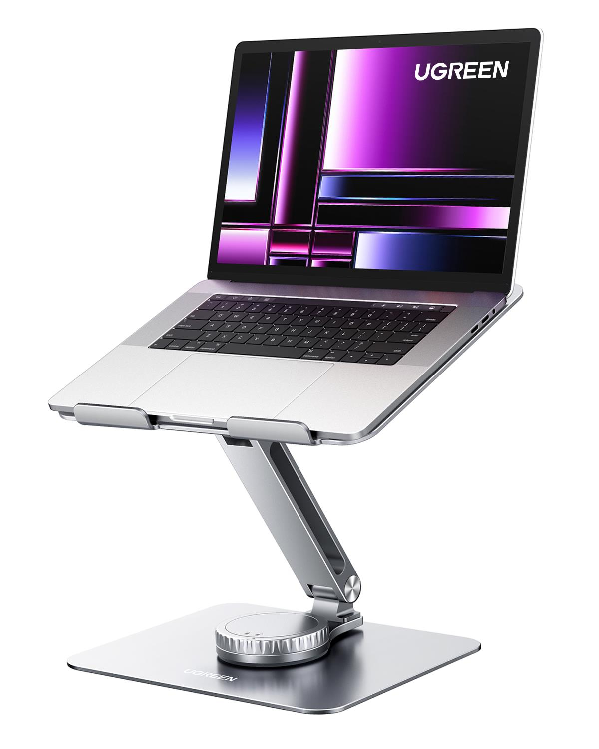 UGREEN Yükseklik ve Açı Ayarlı 360 Derece Döndürülebilir Alüminyum Tablet Notebook Standı, 90849