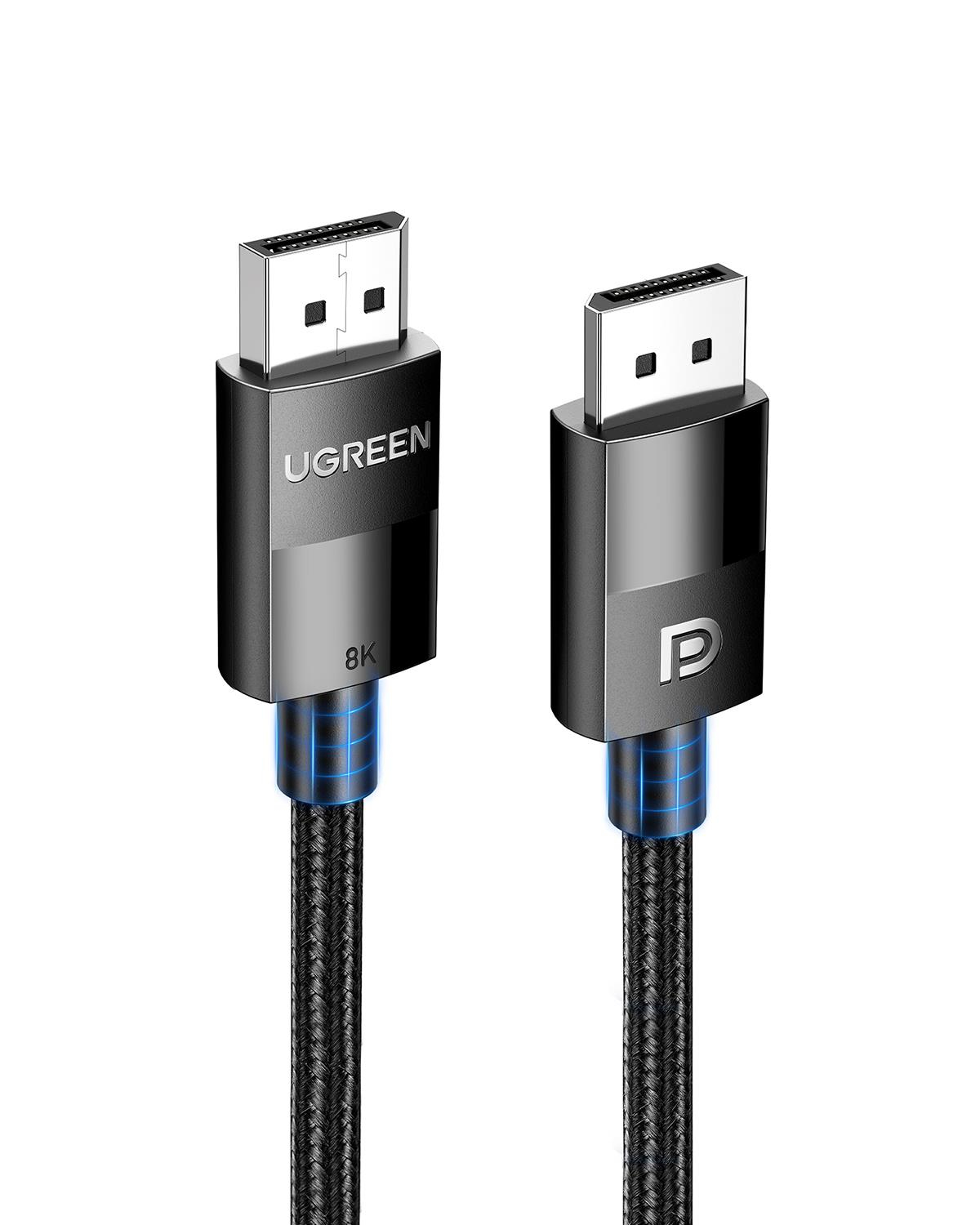 UGREEN DP 1.4 Male to Male Plastic Case Braided Ca