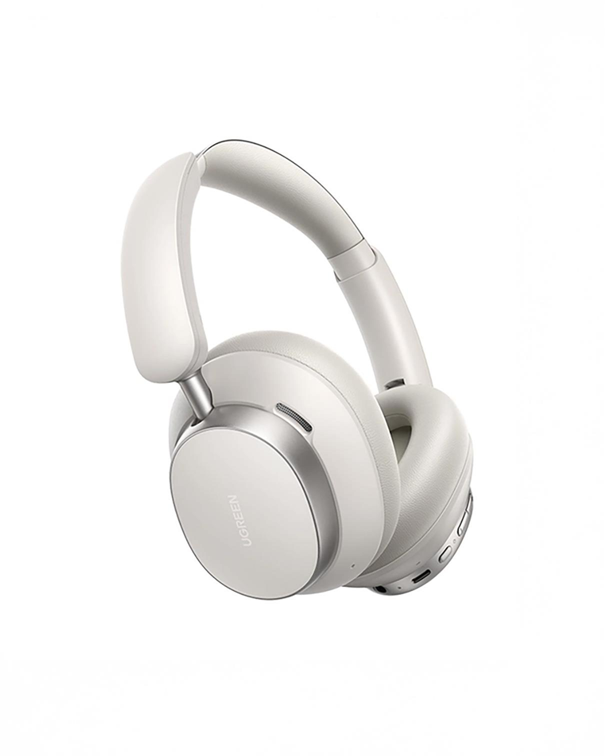 UGREEN HiTune Max6 Studio Pro Hibrit Aktif Gürültü Engelleyici Kablosuz Kulak Üstü Kulaklık, 100 Saat Çalma Süresi, Beyaz, 55614