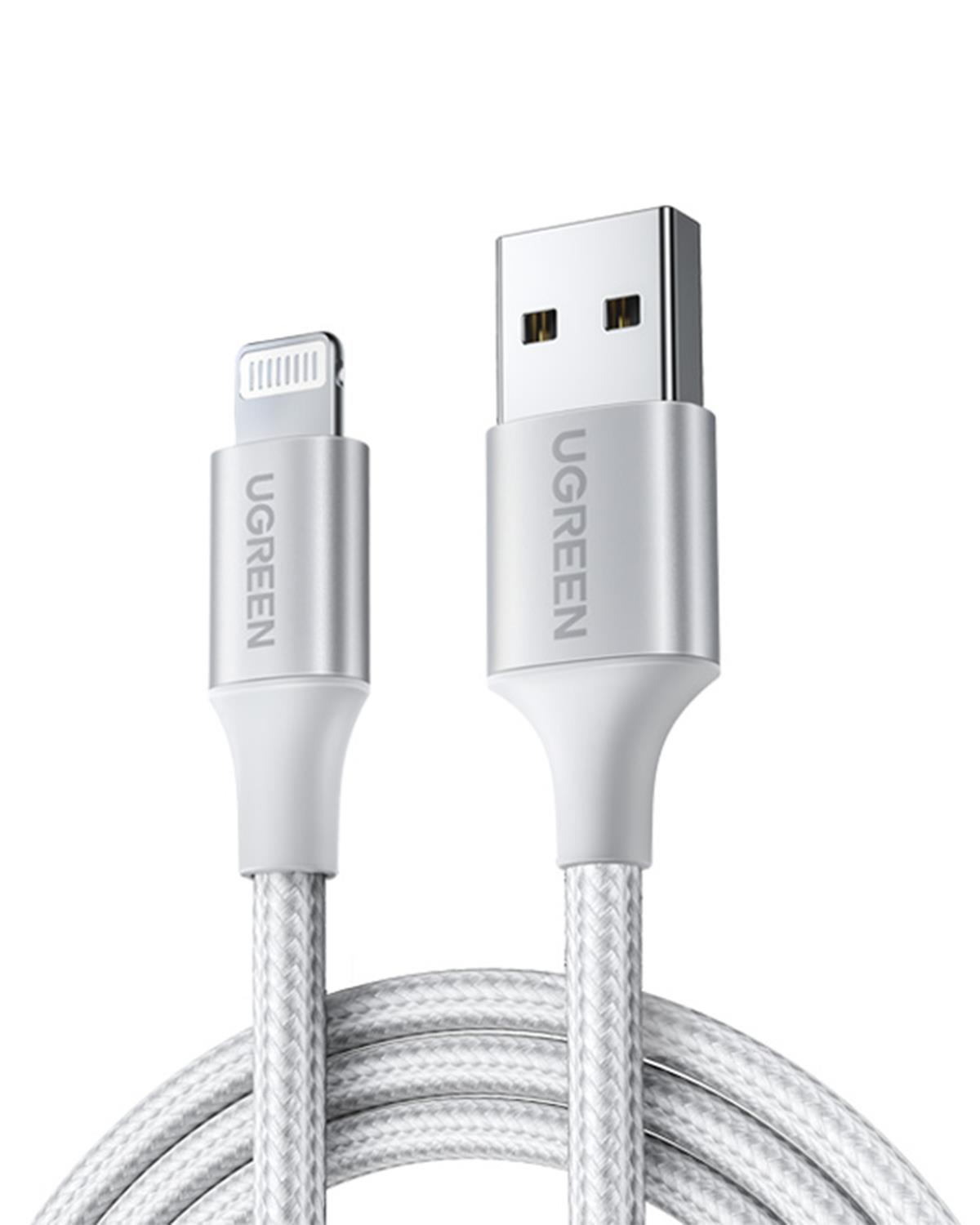 UGREEN Lightning to USB-A Şarj Cihazı, 2M, Gümüş