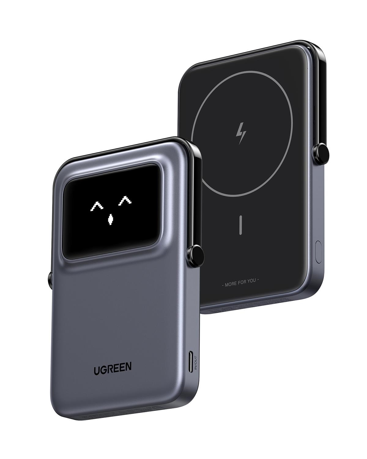 UGREEN Uno MagSafe 5.000 mAh 20W Powerbank, Siiyah